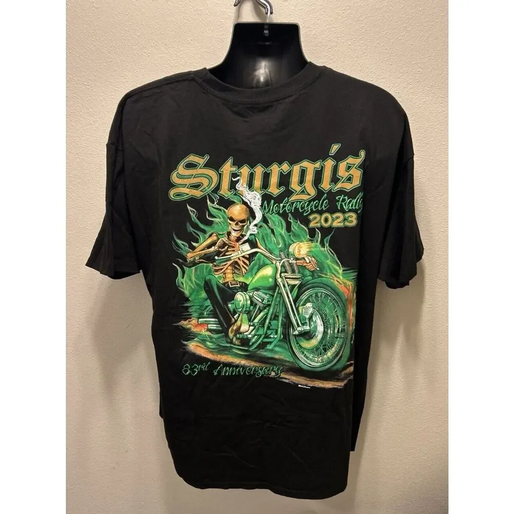 Sturgis Shirt Mens XXL Black Motorcycle‎ Rally 2023 83nd Anniversary Harley Dav.